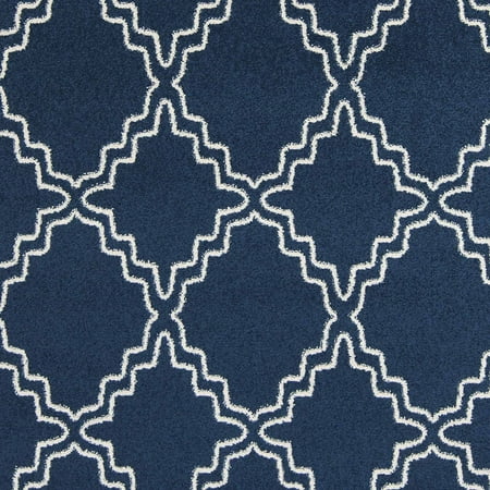 apartment AH Kerman Machine Made Lattice Area Rug, Cobalt
