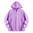 thumbnail image 3 of Lmnyox Girl's Oversized Sweatshirts Long Sleeve Casual Hoodies Fall Winter V Neck Comfy Hooded Pullover Fashion Tops, 3 of 3