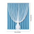 thumbnail image 3 of Thermal Insulated Blackout Curtains Room Darkening Drapes With Sheer Overlay Window Decor For Bedroom And Living Room, 3 of 6