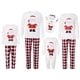 thumbnail image 1 of Familia Pijamas Navidad A Juego Dibujos Animados Santa Tops + Traje De Pantalones A Cuadros ; Hombre Blanco;XXL, 1 of 5