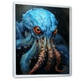 thumbnail image 2 of Designart "Cephalopod In Azure Waters" Octopus/Squid Floater Framed Canvas Art Print, 2 of 5