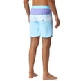 thumbnail image 3 of INSPIRAR CHIC Pantalones de baño a rayas con cordón para hombres, bloque de color 34 Azul cielo, 3 of 6