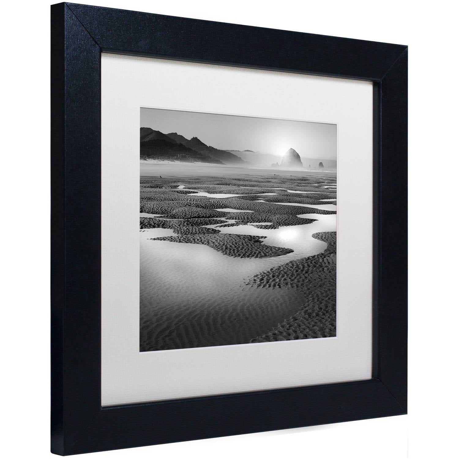 Trademark Fine Art "Path" Canvas Art by Moises Levy White Matte, Black Frame