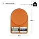 thumbnail image 2 of Báscula Digital Gramera 10kg Cocina Repostería Precisión Color Naranja, 2 of 6