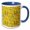 Blue/White, variant on 3drose, Seamless Mosaic Pattern Background - Abstract Vector Design, 15oz Mug