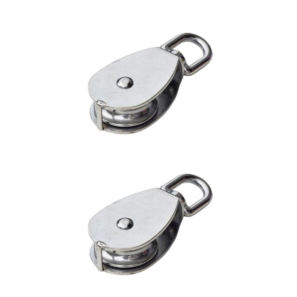 Riwesomey Polea reutilizable, resistente, anticorrosivo, lavable, profesional, giratorio, reemplazable, rueda de elevación, poleas, accesorios M15 2piezas Riwesomey CBP490889
