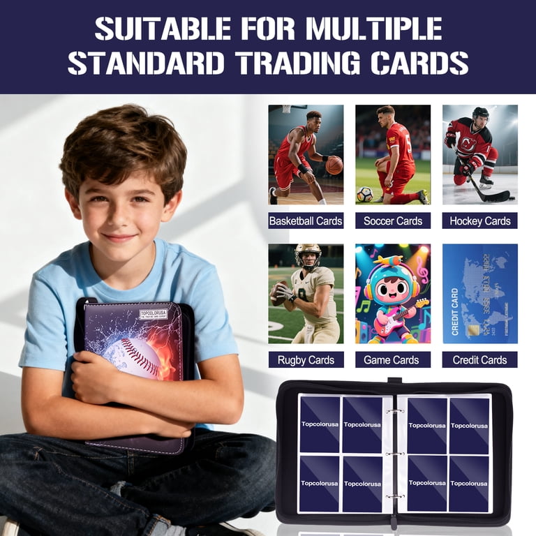 card sleeves that hold multiple cards Amazon.com: Card Binder 4 Pocket, Trading Card Holder Fits 400 Cards With  50 Removable Sleeves, Portable Collection Card Ablum, Game Card Case book  With Zipper for Gift, Red : Toys & Games main image 0