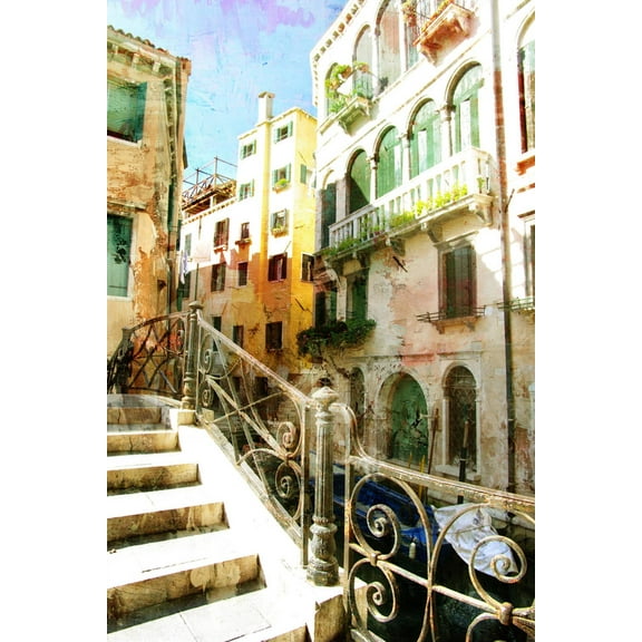 Art.com Beautiful Venetian Pictures - Oil Painting Style Art Print by Maugli-l, 16" x 24"
