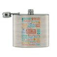 thumbnail image 2 of Just Be Awesome Never Give Up Passion Love Inspirational Stainless Steel 5oz Hip Drink Kidney Flask, 2 of 4