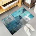 thumbnail image 4 of Turquoise Abstract Art Painting Kitchen Mat Anti-Fatigue Kitchen Rugs Kitchen Organization, Home Decor Kitchen Floor Mats Non-Slip Turquoise Kitchen Decor Runner Rug 2PCS Room Decor Standing Desk Mats, 4 of 6