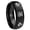 Black Polish Edges, variant on Masonic Shriners Beveled Edge Rose Gold Tungsten Engraved Ring 10MM