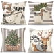 thumbnail image 1 of Yanlin 4pcs Fundas Navideño para Cojines, 45 x 45 cm, Fundas de Cojines Decorativos, Fundas de Cojín de Lino, Una Variedad de Patrones Navideños, para Decoración Navideña, Sofá, Cama, Hogar, Coche, 1 of 3