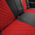 thumbnail image 3 of TLH Custom Fit Seat Covers for 2012-2017 Toyota Camry LE | SE | XSE | XLE Neoprene Rear Set Covers Red Color, 3 of 4