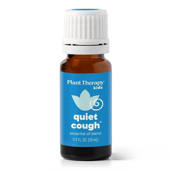Plant Therapy Kids Quiet Cough Essential Oil Blend 10 mL (1/3 oz) 100% Pure, Undiluted, Natural Aromatherapy