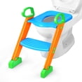 thumbnail image 2 of TeqHome Kids Baby Training Potty Trainer Toilet Seat Chair Toddler With Ladder Step Up Stool, 2 of 10