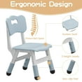 thumbnail image 3 of Adjustable Kids Table and 4 Chairs Set - Whiteboard Desktop, Non-Slip Legs, Easy-Clean, Storage Box - Versatile Toddler Furniture for Home, Playroom, Study room - Light Gray, With Storage Box, 3 of 9