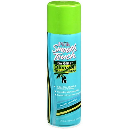 Pink Smooth Touch Go Glitz Olive Oil Sheen Spray, 15.5 fl oz