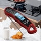 thumbnail image 4 of Termómetro digital plegable para alimentos | Sonda para hornear de cocina a prueba de agua IP67 Meat Grill BBQ | Lectura rápida y precisa | ABS Rojo | Acero inoxidable apto para alimentos | Imán |, 4 of 6