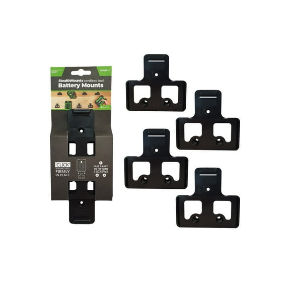Stealthmounts Battery Mounts For Ego 56V 4Pk Black