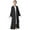 Black, variant on Xiaowennn Kids Chiffon Abaya For Girls Open Front Cardigan Dress Robe Shirt Toddler