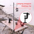 thumbnail image 4 of Clip de soporte de lámpara Abrazadera de fijación de plástico Soporte de escritorio para Camping Pesca Picnic BBQ, 4 of 9