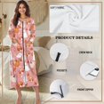 thumbnail image 6 of Yuyamidu Cute Ghost Long Bath Robe Mushroom Robes Nightgowns for Women Size S Casual Long Sleeve Zippered Bathrobes Halloween Louge Wear Robe Ladies Pajama House Coat, Pink, 6 of 7