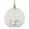 thumbnail image 6 of Golden Lighting Florence 3-light Pendant in Brushed Champagne Brass, 6 of 6