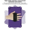 thumbnail image 4 of Dteck Case Compatible with Kindle Fire HD 10 Tablet (7th Generation and 9th Generation, 2017 and 2019 Release) with Adjustable Shoulder Strap, 360 Rotating Kickstand Shockproof Case, Purple+Black, 4 of 7