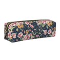 thumbnail image 1 of Balery Vintage Floral Estuche de Lápices de Cuero Impreso, Estuche para Suministros de Arte, Estuche de Lápices con Cremallera, Estuche de Almacenamiento de Papelería, 1 of 7