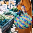 thumbnail image 1 of Fiudx Artículos en oferta con ofertas flash Bolsas de compras reutilizables, bolsa de almacenamiento de comestibles plegable, bolsa de lona de tela para tienda, grande y resistente, 1 of 7