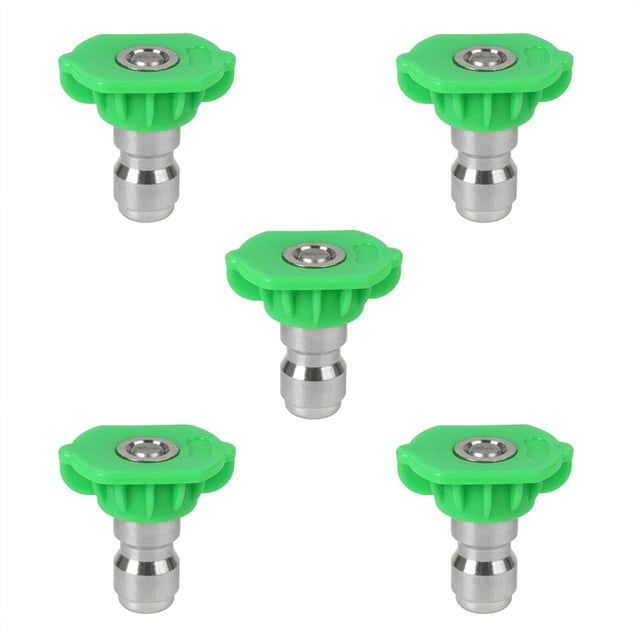Juego de Puntas de Boquilla de PulverizacióN para Lavadora a PresióN, Puntas de Boquilla de PulverizacióN de Repuesto para Accesorios de Lavadoras a PresióN, Paquete de 5 (Verde)