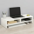 thumbnail image 7 of Monitor Stand Riser for Desk, 16.5 inch Computer Stand Desk Shelf, White 2-Tier, 7 of 7