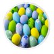 thumbnail image 1 of Toalla de playa ABPHQTO con huevos de Pascua color pastel manta de yoga, 1 of 1