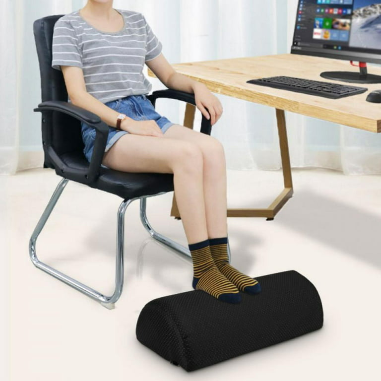Foot Rest for Under Desk at Work – Adjustable Foam Footrest for Office & Home – Ergonomic Foot Stool for Gaming & Computer Chair – Cushion for Back