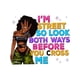 thumbnail image 2 of Women's Juneteenth emancipation Day Graphic T-Shirt - "i'm Street So Look Both Ways" Slogan & Dreadlock art, Colorful Letter Print Crew Neck Short Sleeve Top, Casual Spring Summer Tee, Machine Wa, 2 of 7