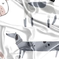 thumbnail image 2 of Sweet Jojo Designs Cartoon Puppy Boy, Girl, Unisex/Gender Neutral Satin Fitted Crib Sheet, 2 of 6