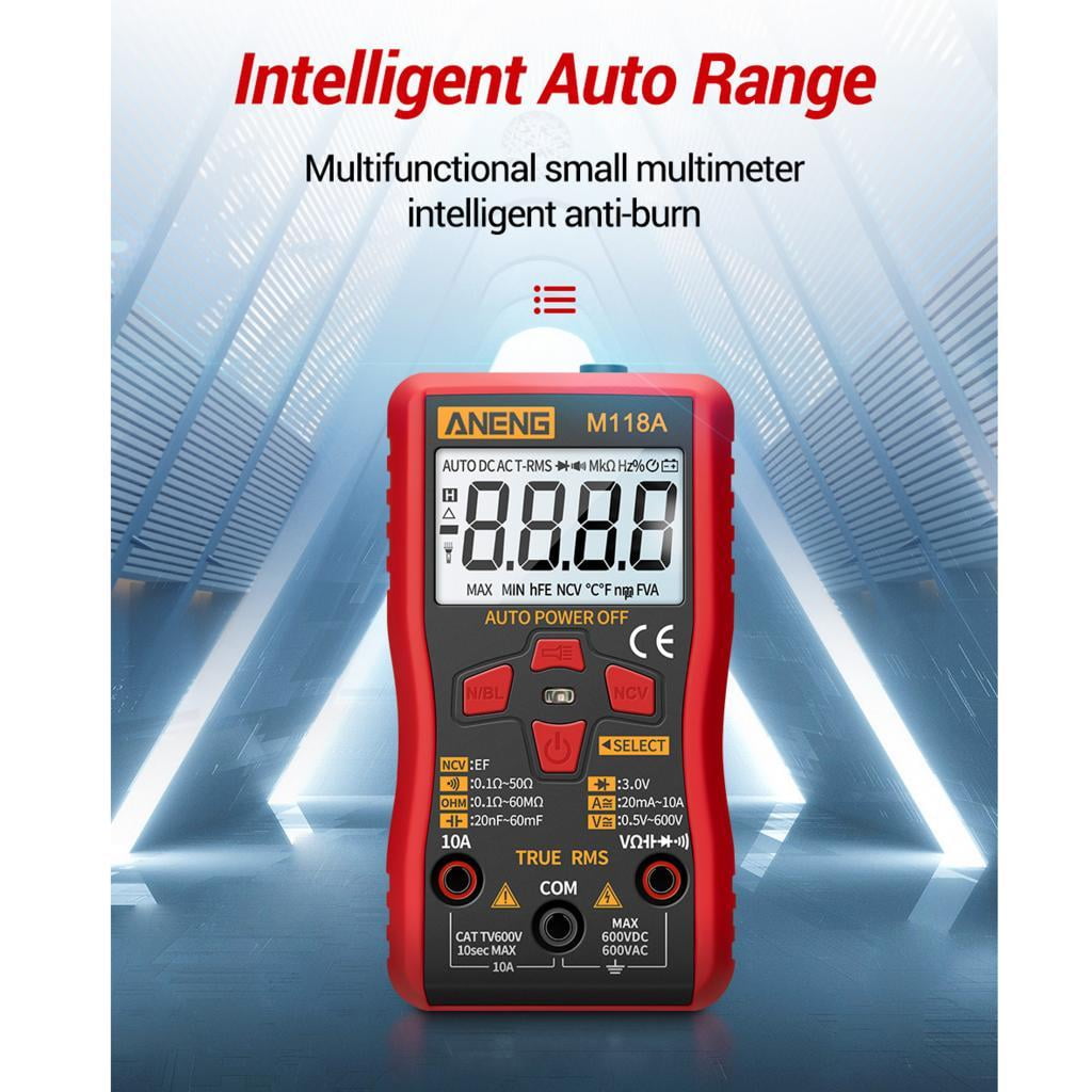 Miulika Digital Multimeter, 6000 Counts Volt Meter Manual And Auto Ranging; Measures Voltage , Current, Resistance, Continuity,