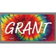 thumbnail image 1 of Grant Name Tie Dye Style License Plate Tag Vanity Novelty Metal | UV Printed Metal | 6-Inches By 12-Inches | Car Truck RV Trailer Wall Shop Man Cave | NP1715, 1 of 1