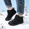 thumbnail image 2 of NOLDARES Boys Girls Snow Boots Winter Waterproof Resistant Cold Weather Outdoor Shoes (Toddler/Little Kid),Y134-Black, 2 of 7