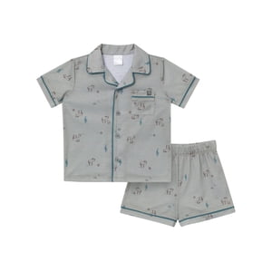 Modern Moments Gender Neutral Button Pajama Shorts Set