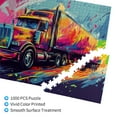 thumbnail image 3 of 1000 pcs Colorful truck puzzles for adults 1000 pieces,Stunningly Vibrant Colors,Unique Artwork for Adults,Relax yourself,Funny Colorful truck Wooden Puzzle 1000 Piece,Gifts for Puzzle Enthusiast, 3 of 6