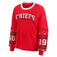 thumbnail image 2 of Women's WEAR by Erin Andrews  Red Kansas City Chiefs Sport Long-Sleeve T-Shirt, 2 of 6