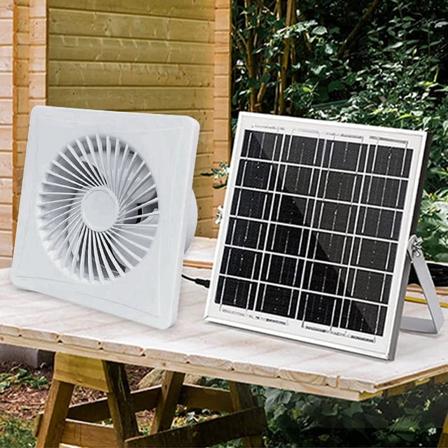Extractor de aire de escape solar de 12 V, ventilador extractor duradero para baño, cocina, inodoro JShteea El nuevo