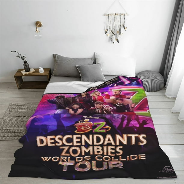 Descendants Zombies World Tour Throw Blanket Cozy Plush