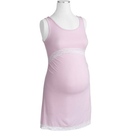 Moody Mama's - Maternity Nursing Chemise with Lace Trim