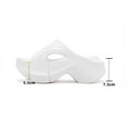 thumbnail image 4 of HNMKIU Womens Slippers Summer Thick Soled EVA Soft Sole Toe Separator Flip Flops Outdoor Comfortable Beach Sandals for Women Z01_White,8, 4 of 9