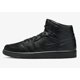 thumbnail image 2 of N I-K-E A i r-Jor-dan 1 Mid Triple Black Shoes Sneakers Black 49.5 US 15 554724-093-, 2 of 6