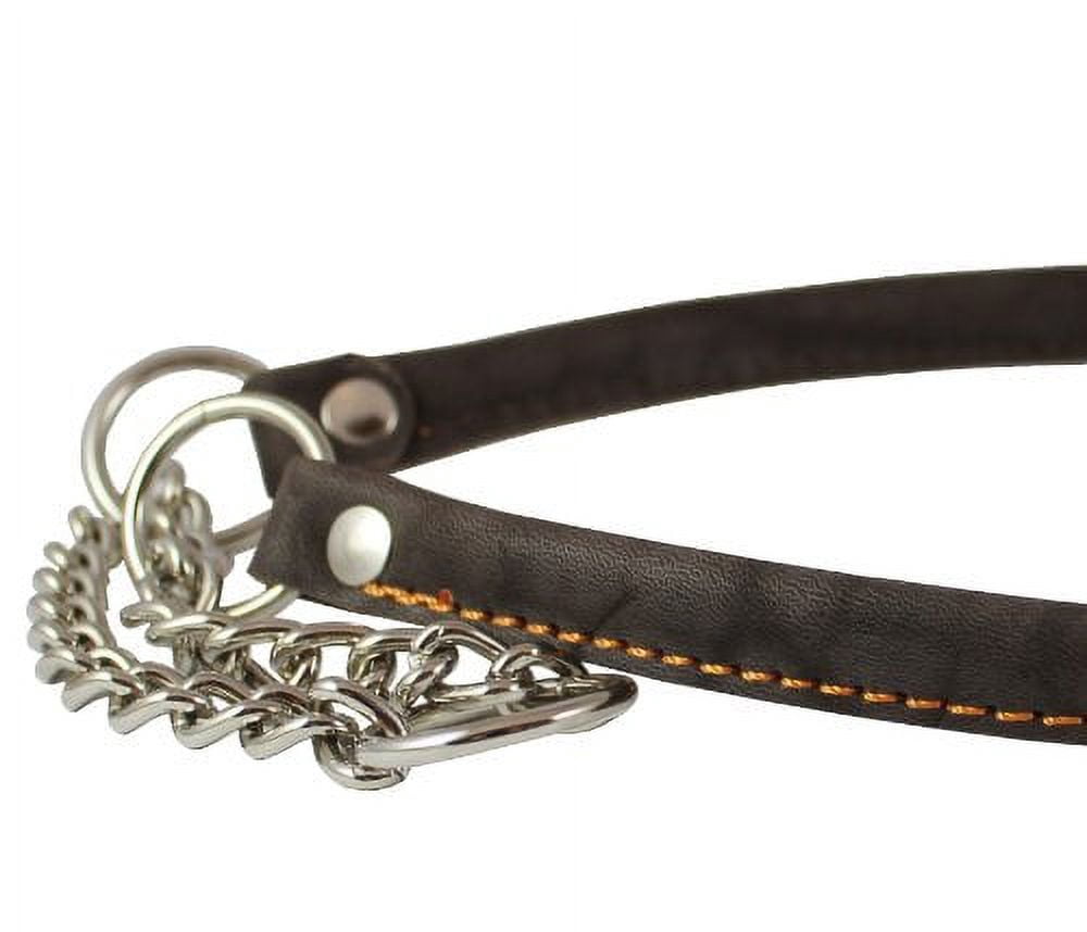 Martingale Genuine Leather Dog Collar Choker XLarge 24"-28" Neck, Mastiff, Cane Corso, Great Dane