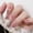 C, variant on Short Press on Nails Square Fake Nails Marble False Nails Burgundy Glue On Nails Gold Line Stick on Nails Glossy Acrylic Nails Press Ons Reusable Nails for Women Girls Manicure 24pcs