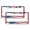 Pattern-71, variant on 2 PCS I Go Where I'm Towed American Flag License Plate Frames Camper Trailer Campfire Auto Car Accessories Tag Quality Aluminum Metal 2 Holes for Women Men Auto Decoration Hardware